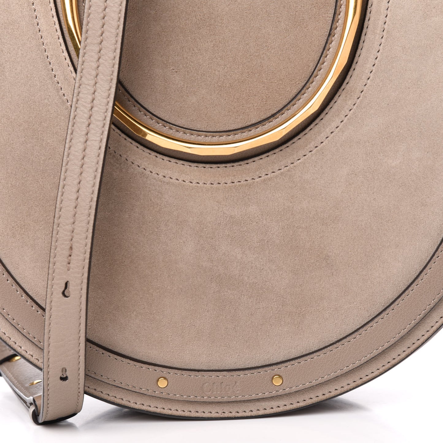 Calfskin Suede Medium Pixie Bag Motty Grey