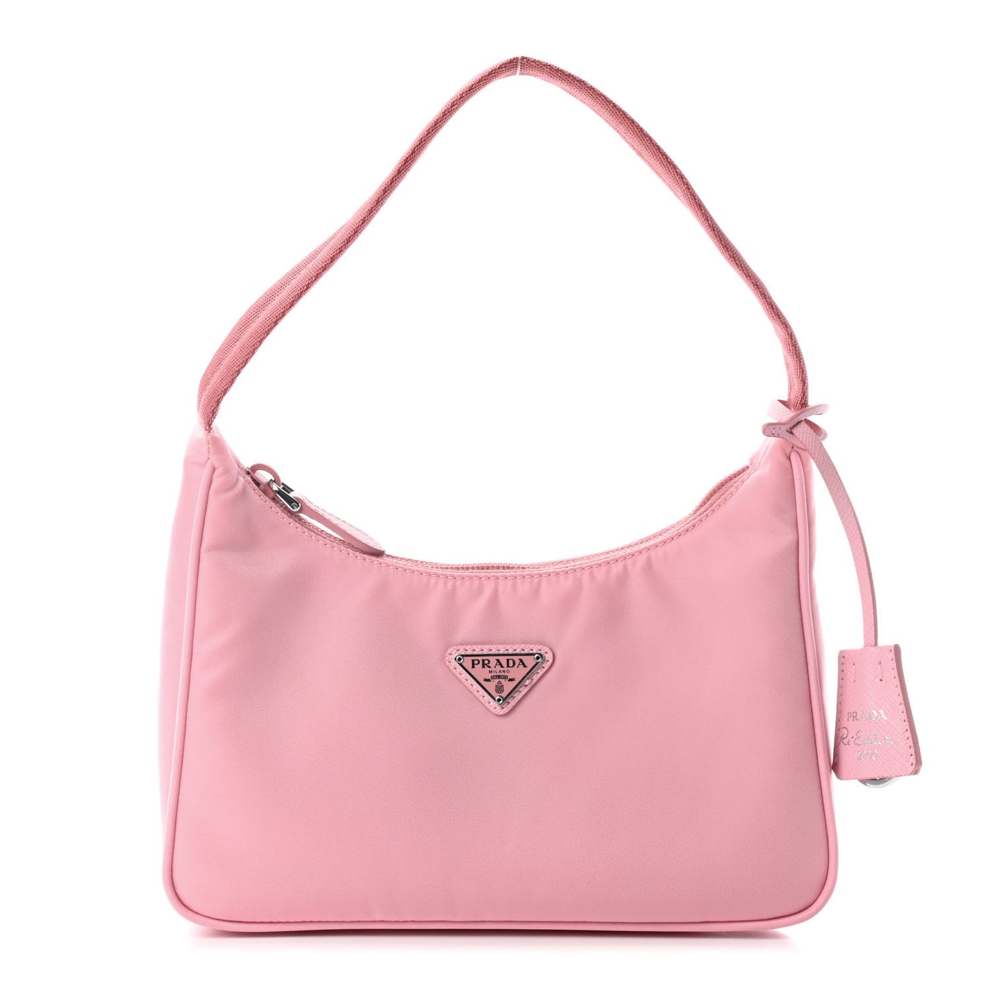 Tessuto Nylon Saffiano Mini Re-Edition 2000 Bag Rosa