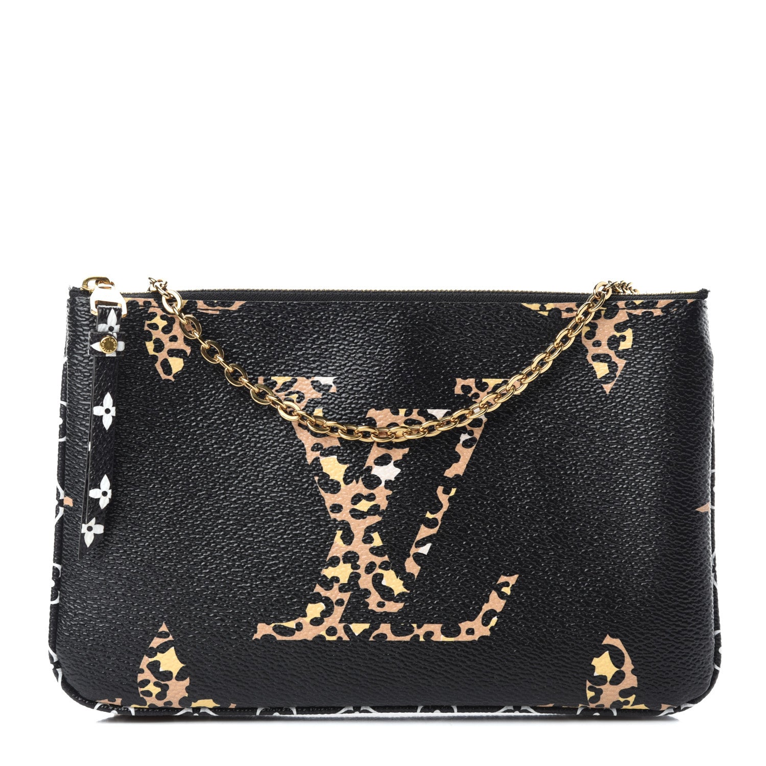 Louis Vuitton Monogram Giant Jungle Pochette Double Zip Black 1 of 10