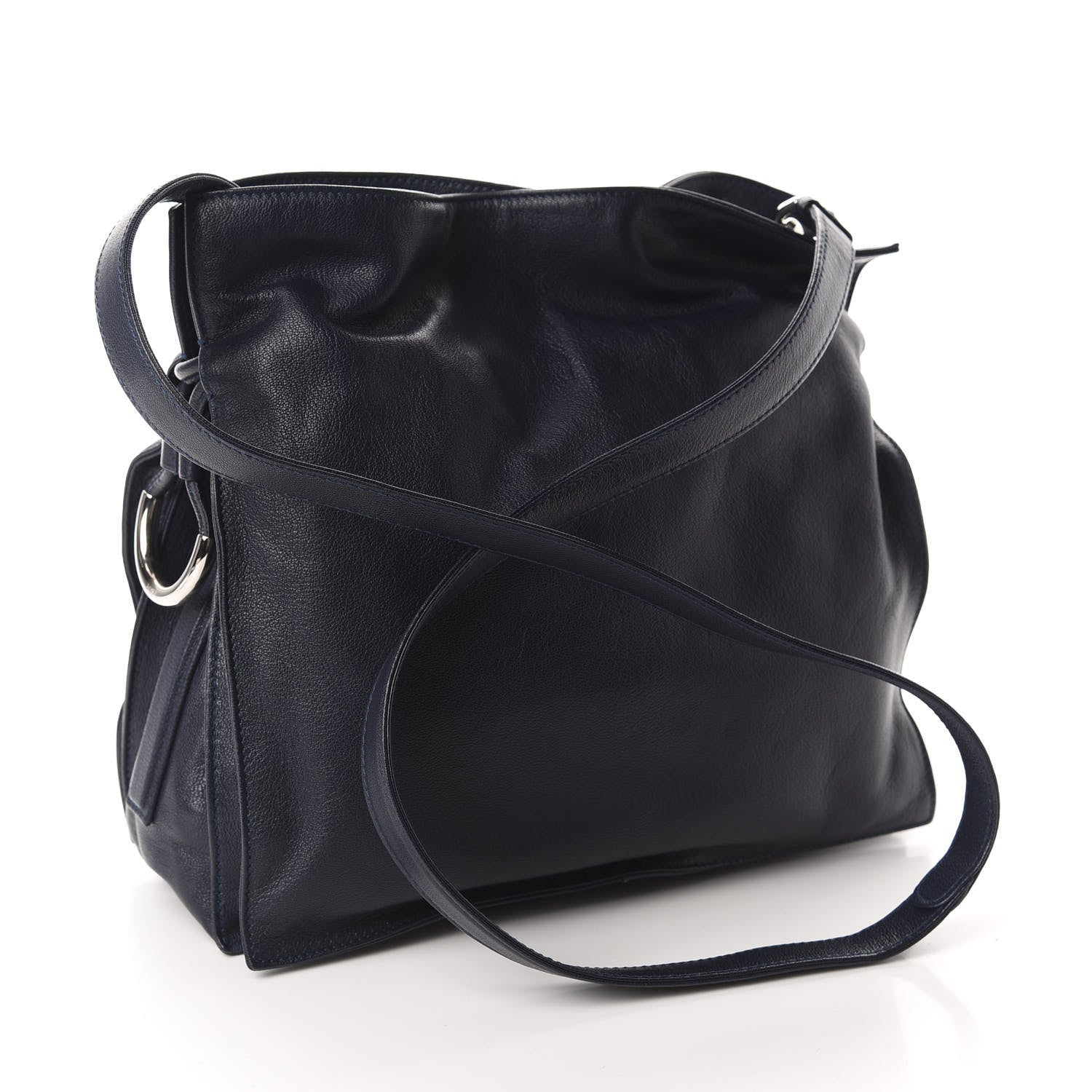 Loewe Calfskin Small Drawstring Bag Midnight Blue 3 of 9