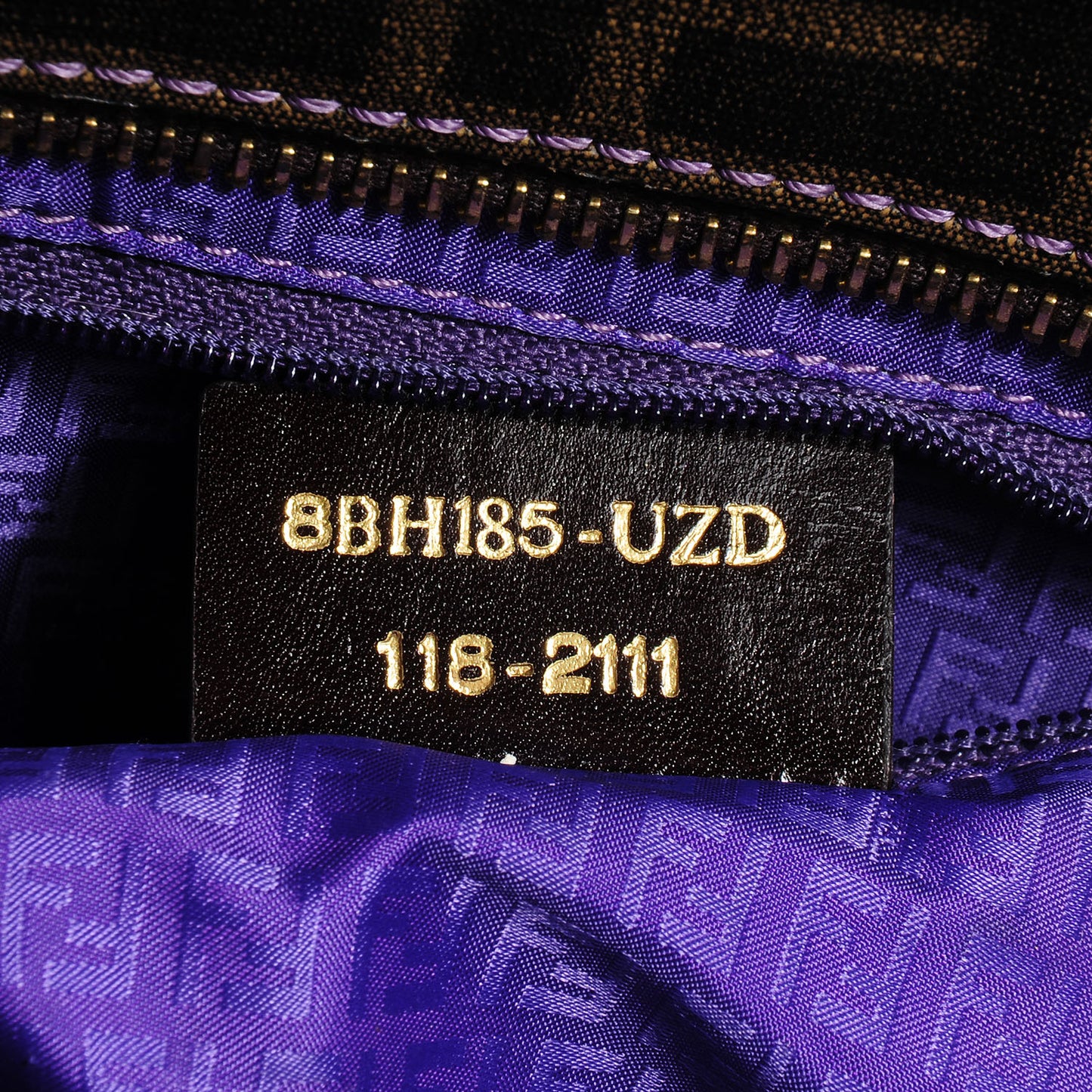 Zucca Spalmati Medium Roll Tote Tobacco Viola