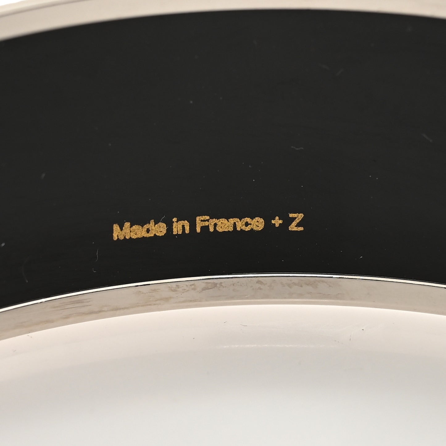Enamel Printed Wide Reactions En Chaines Bangle 70 Black