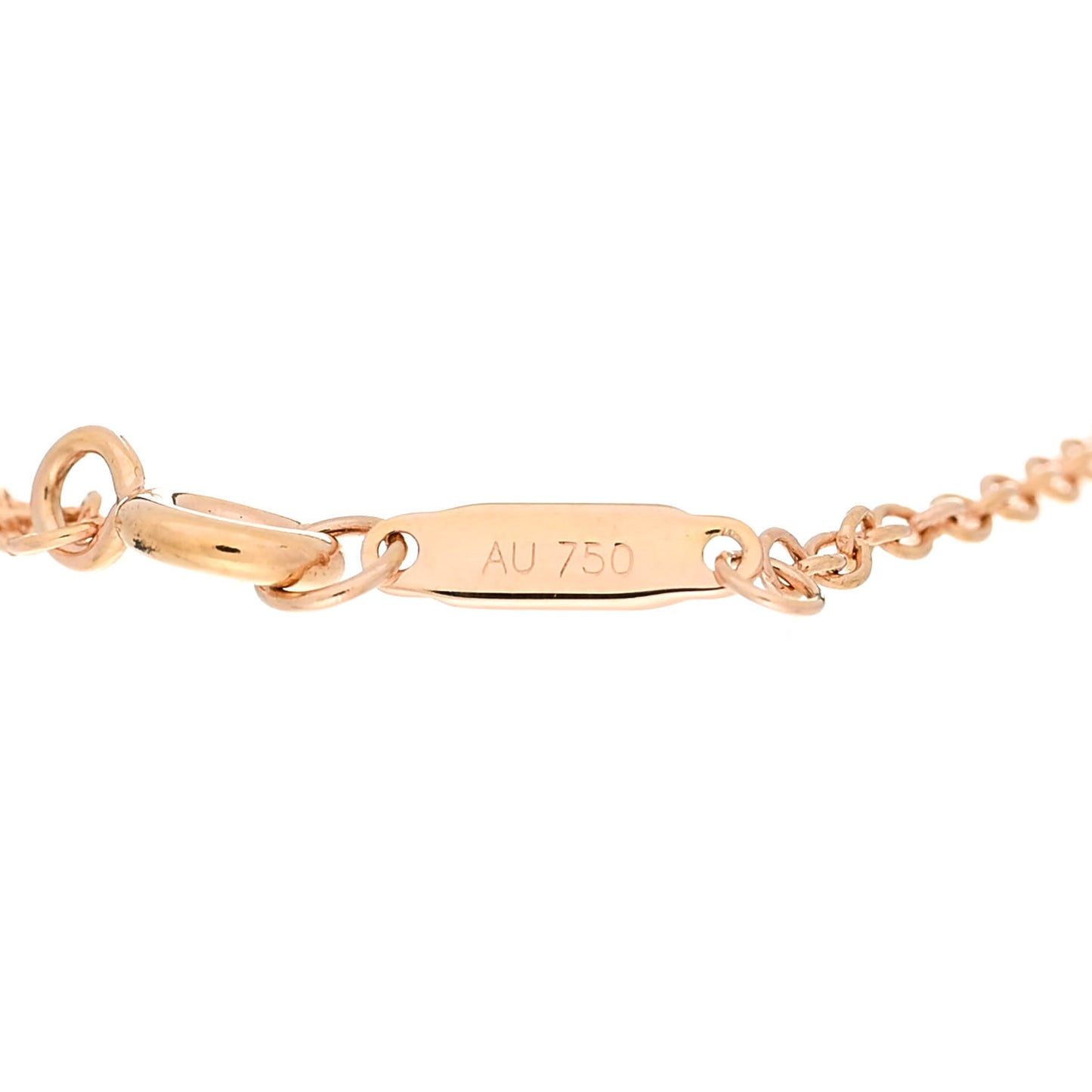 18K Rose Gold Diamond Atlas Bar Pierced Bracelet