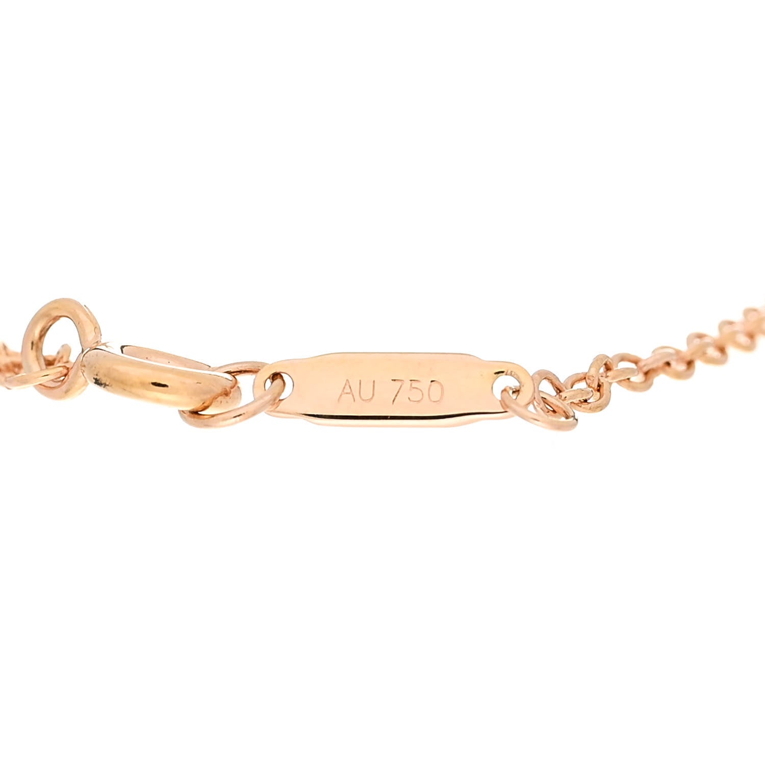 Tiffany 18K Rose Gold Diamond Atlas Bar Pierced Bracelet 4 of 5