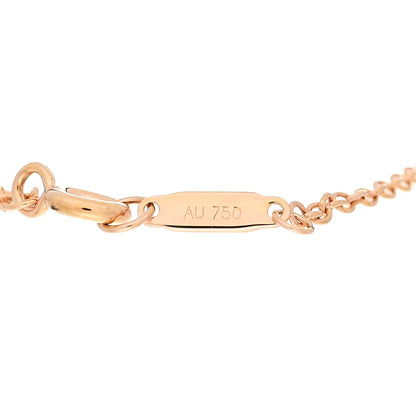 Tiffany 18K Rose Gold Diamond Atlas Bar Pierced Bracelet 4 of 5
