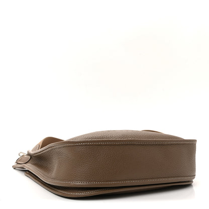 Hermes Taurillon Clemence Evelyne III PM Etoupe 4 of 12