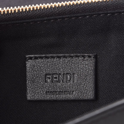 Fendi Vitello Flamingo Tube Macro Clutch Black 7 of 9