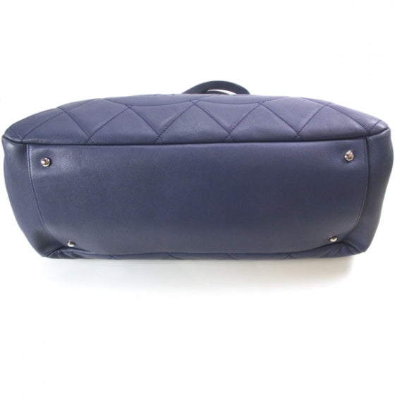 Chanel Caviar Quilted XL Tote Blue 4 of 12