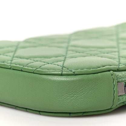 Christian Dior Lambskin Cannage Lady Dior Phone Holder Green 6 of 7
