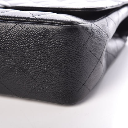 Chanel Caviar Quilted Jumbo Single Flap Black 6 of 10