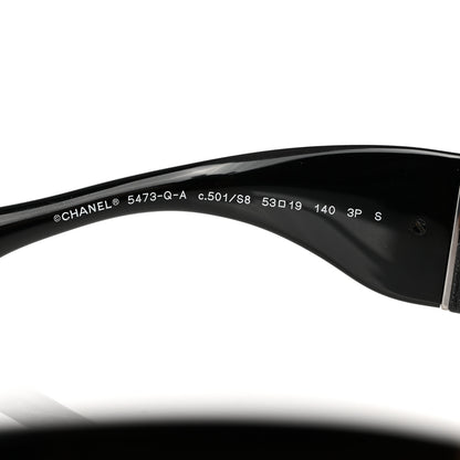 Chanel Acetate Calfskin Polarized Square Sunglasses 5473-Q-A Black 5 of 8