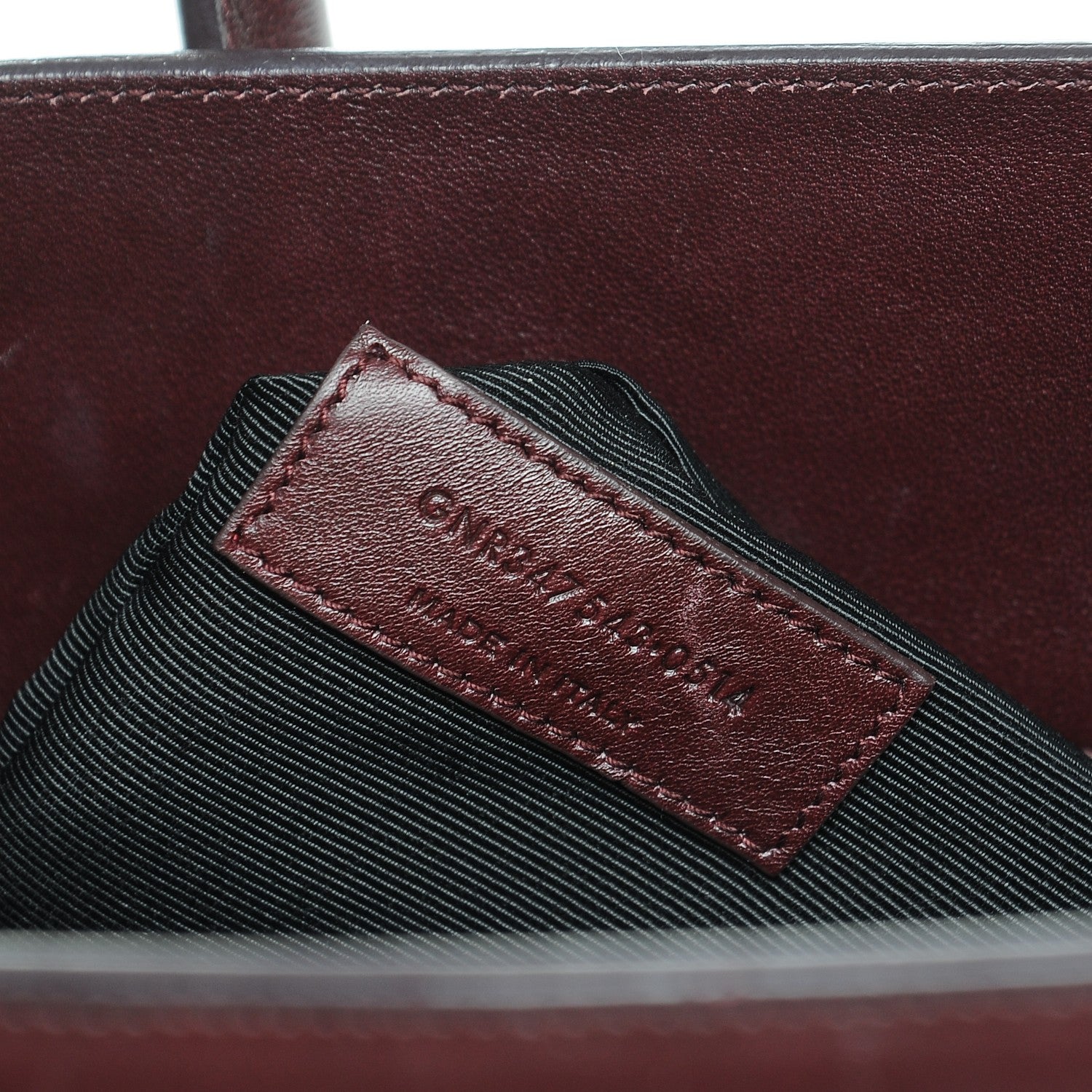 Saint Laurent Calfskin Large Sac De Jour Carryall Amarena 7 of 12