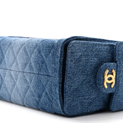 Chanel Washed Denim Quilted Mini Chanel 25 Handbag Blue 10 of 11
