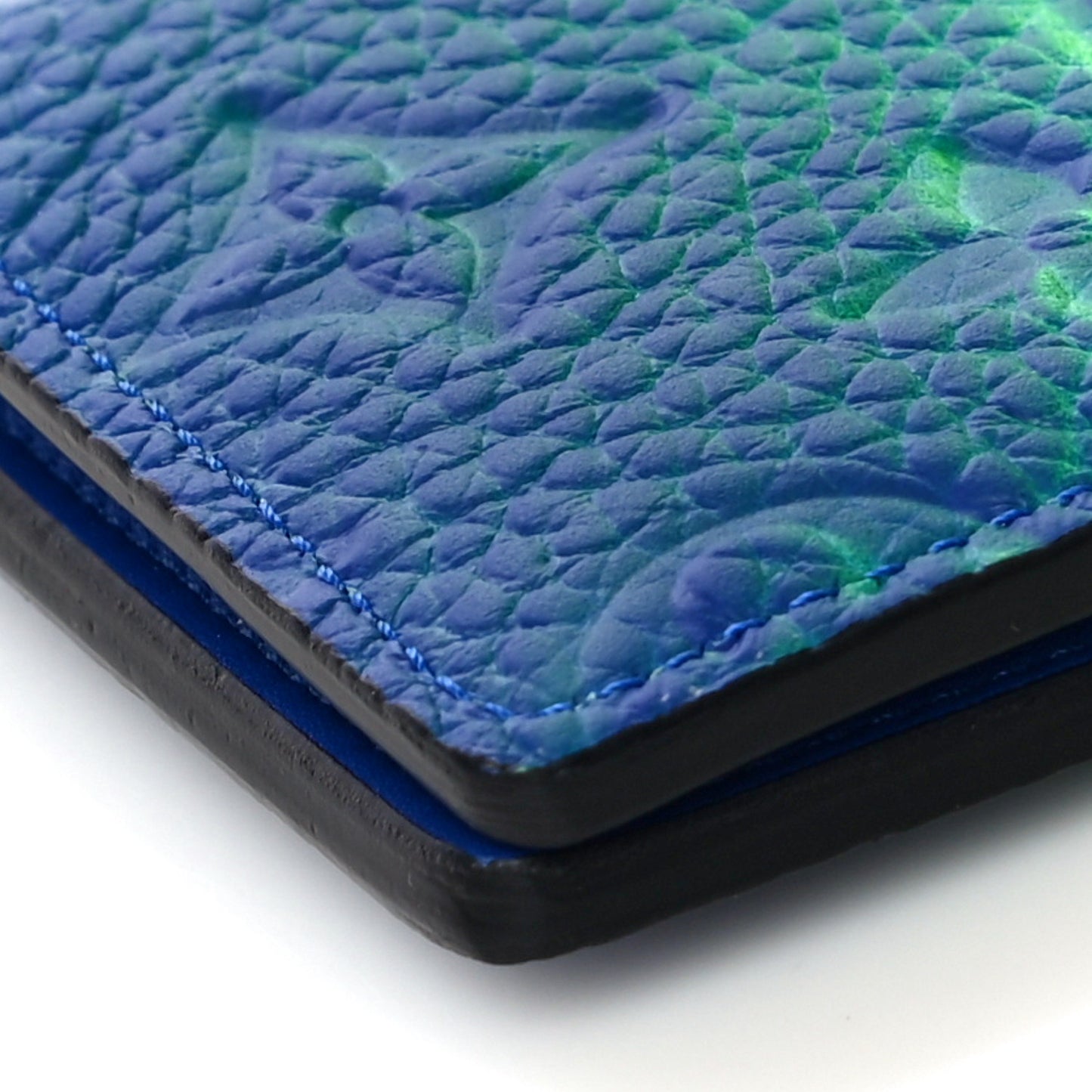 Taurillon Illusion Pocket Organizer Bleu Vert