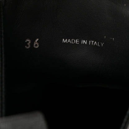 Prada Spazzolato Metal Triangle Logo 50mm Chelsea Boots 36 Black 7 of 8
