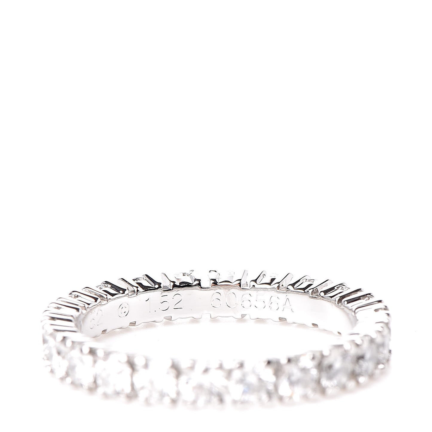 Platinum Diamond 1.52ct Eternity Ring 52 6
