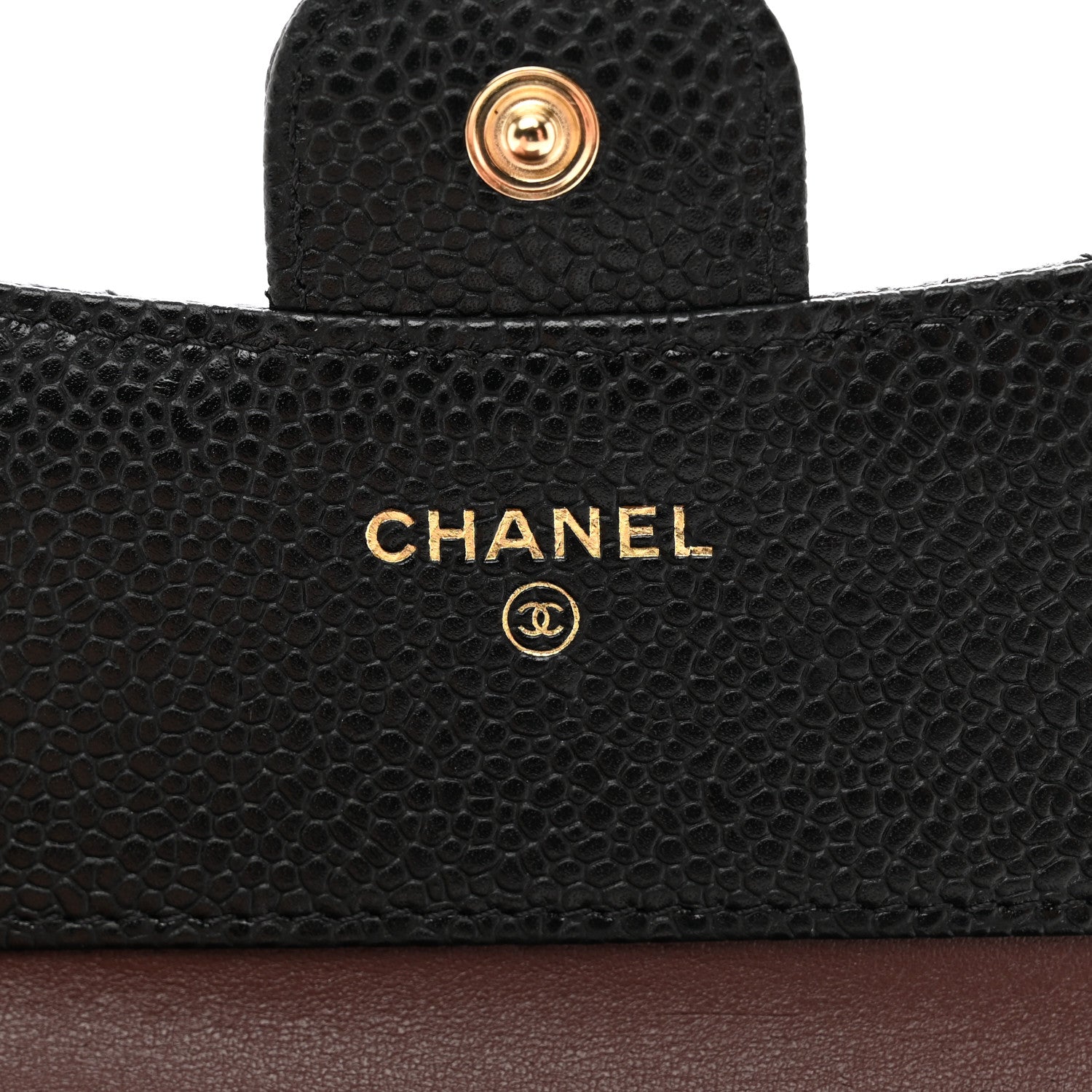 Chanel Caviar Quilted Compact Flap Wallet Black 6 of 8