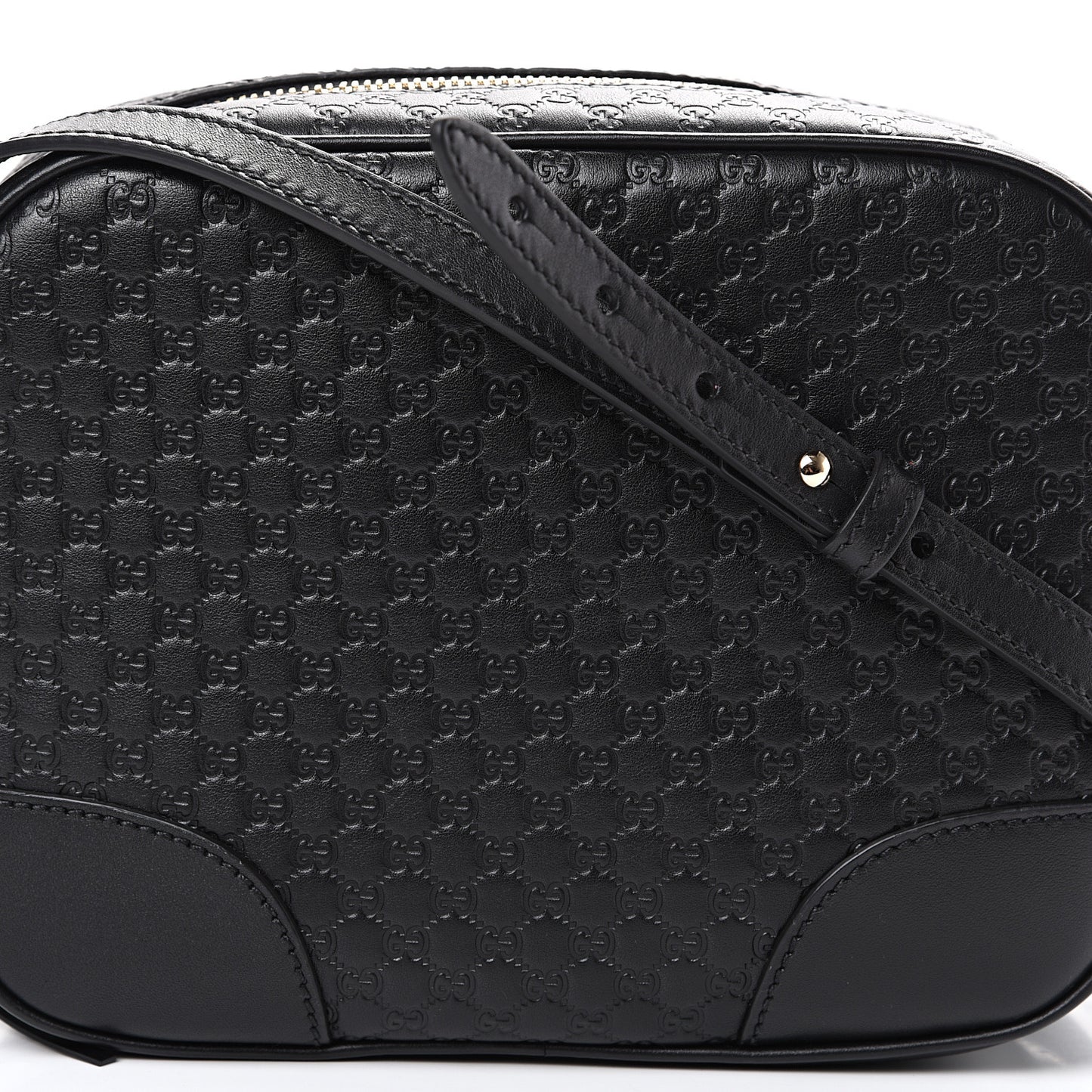 Microguccissima Mini Bree Messenger Bag Black