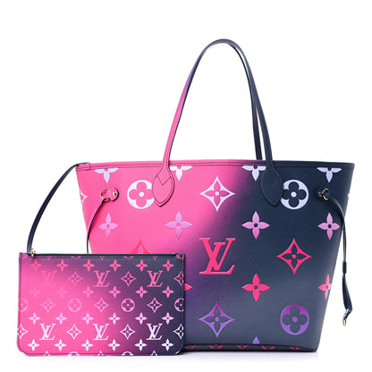 Louis Vuitton Monogram Giant Spring In The City Neverfull MM Midnight Fuchsia 1 of 9