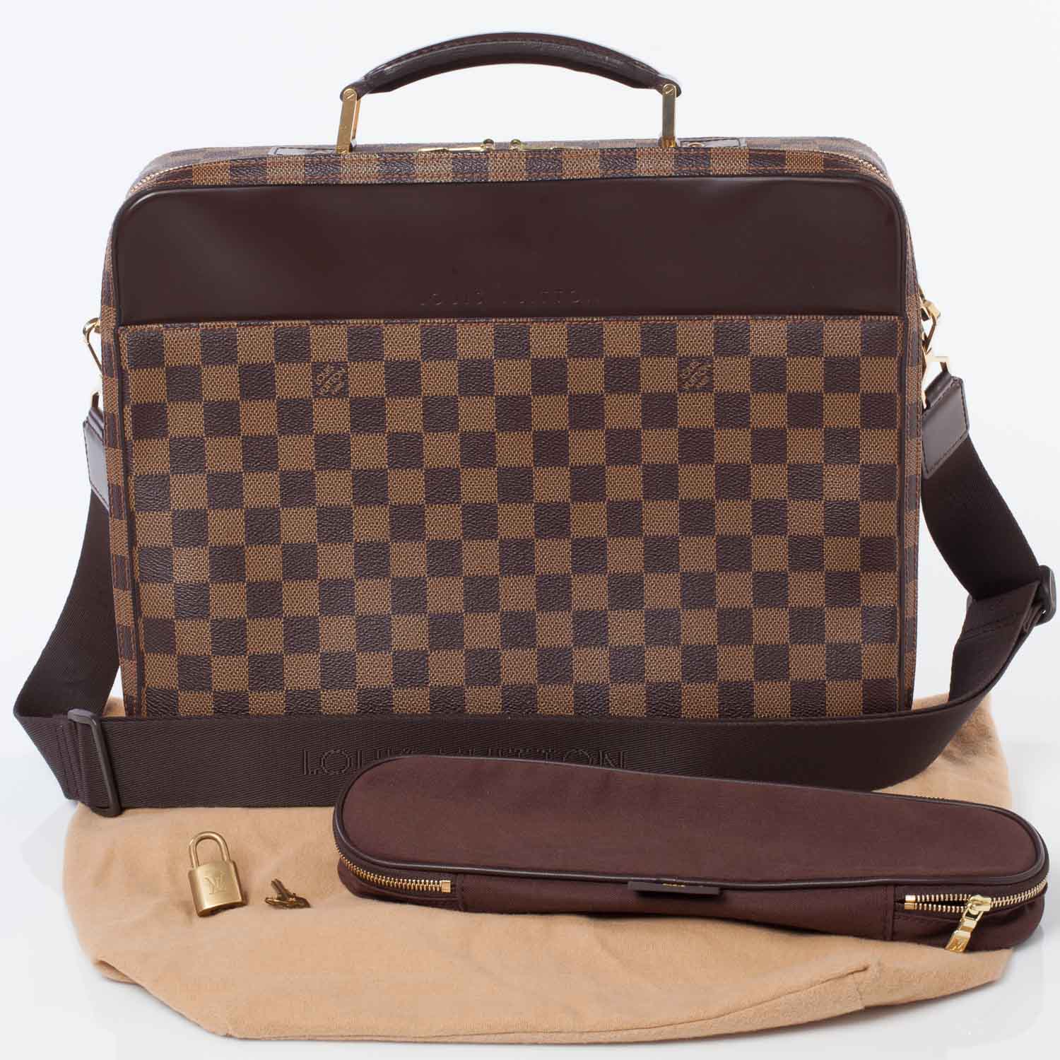 Louis Vuitton Damier Ebene Porte Ordinateur Sabana Computer Case 10 of 11