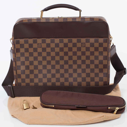 Louis Vuitton Damier Ebene Porte Ordinateur Sabana Computer Case 10 of 11