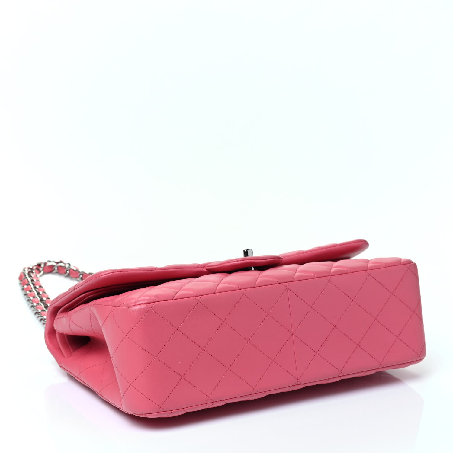 Chanel Lambskin Quilted Jumbo Double Flap Pink 3 of 4