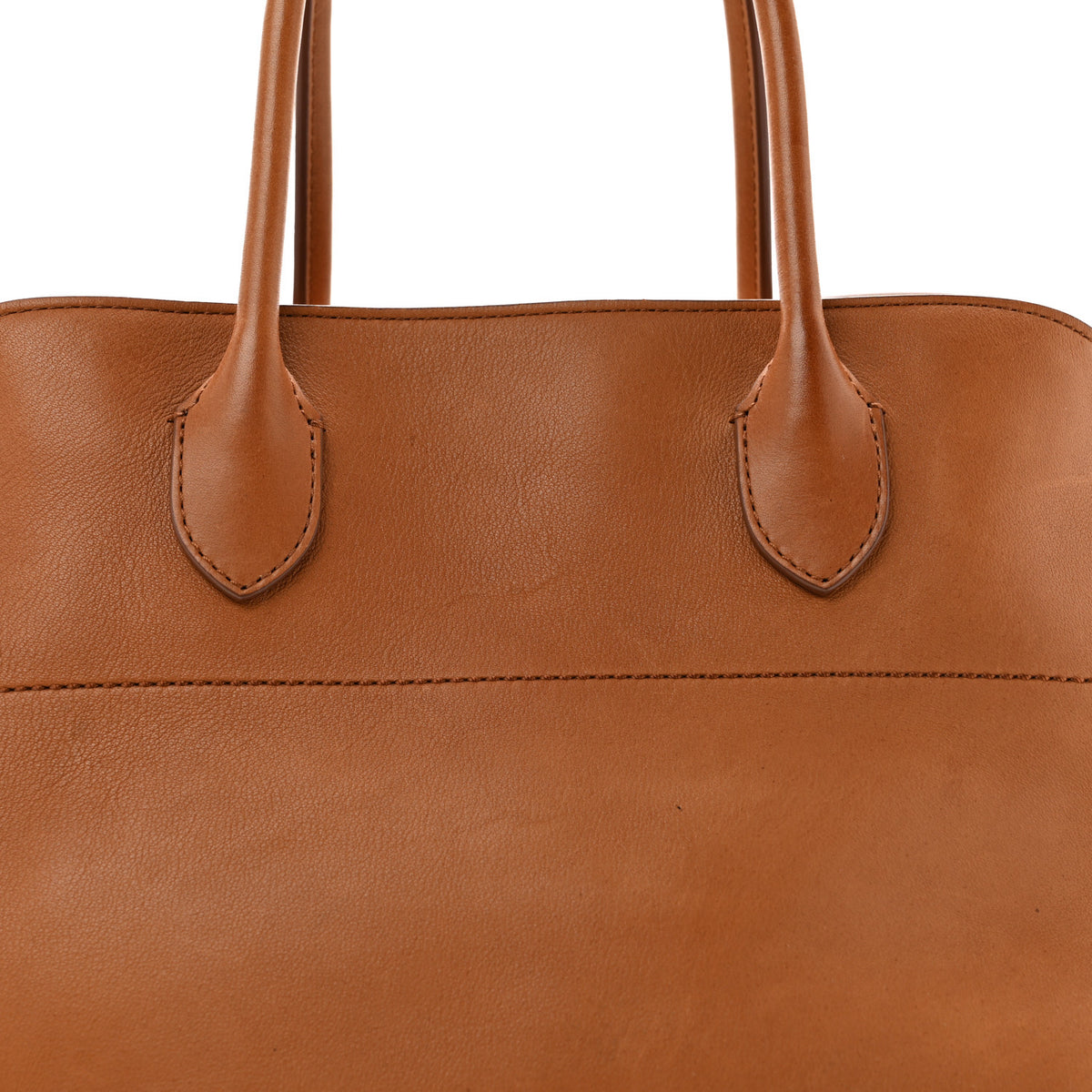 The Row Polished Saddle Calfskin Soft Margaux 15 Cuir 14 of 27
