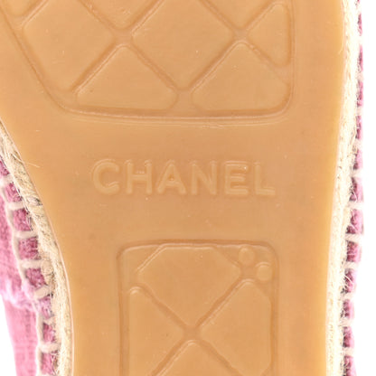 Chanel Linen CC Espadrilles 36 Pink Black 6 of 10