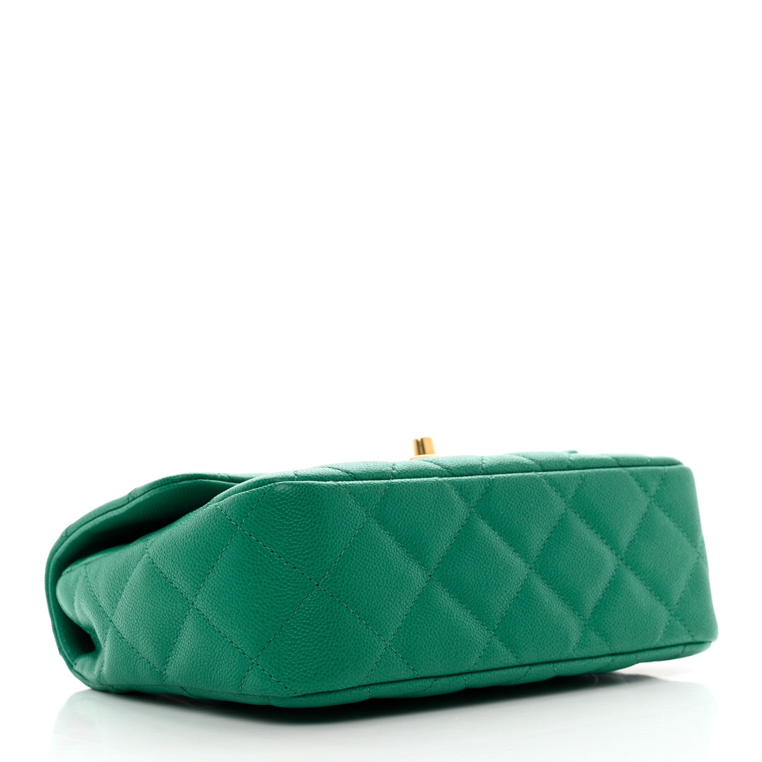 Chanel Caviar Quilted Sweetheart Flap Green 4 of 10