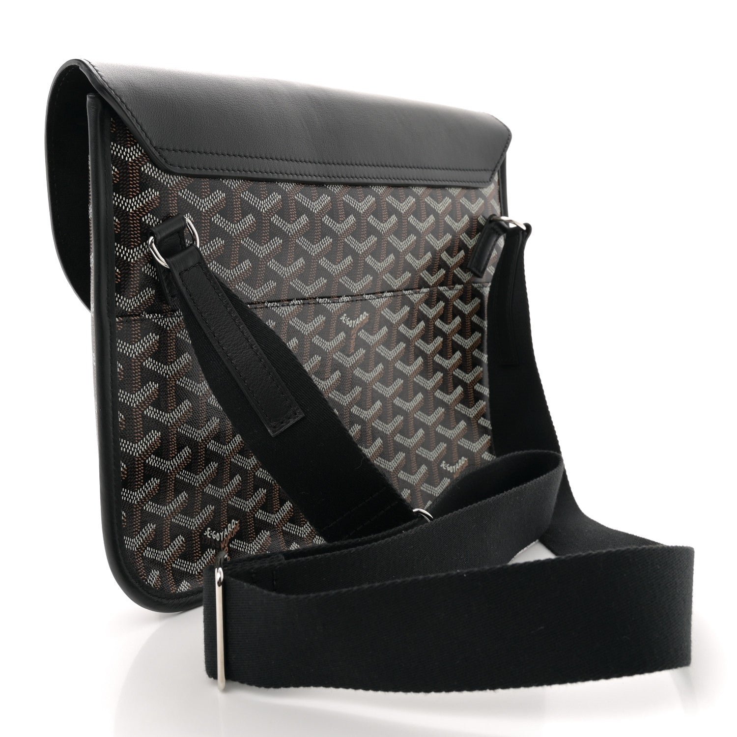 Goyard Goyardine Coursier Messenger Bag Black 3 of 9
