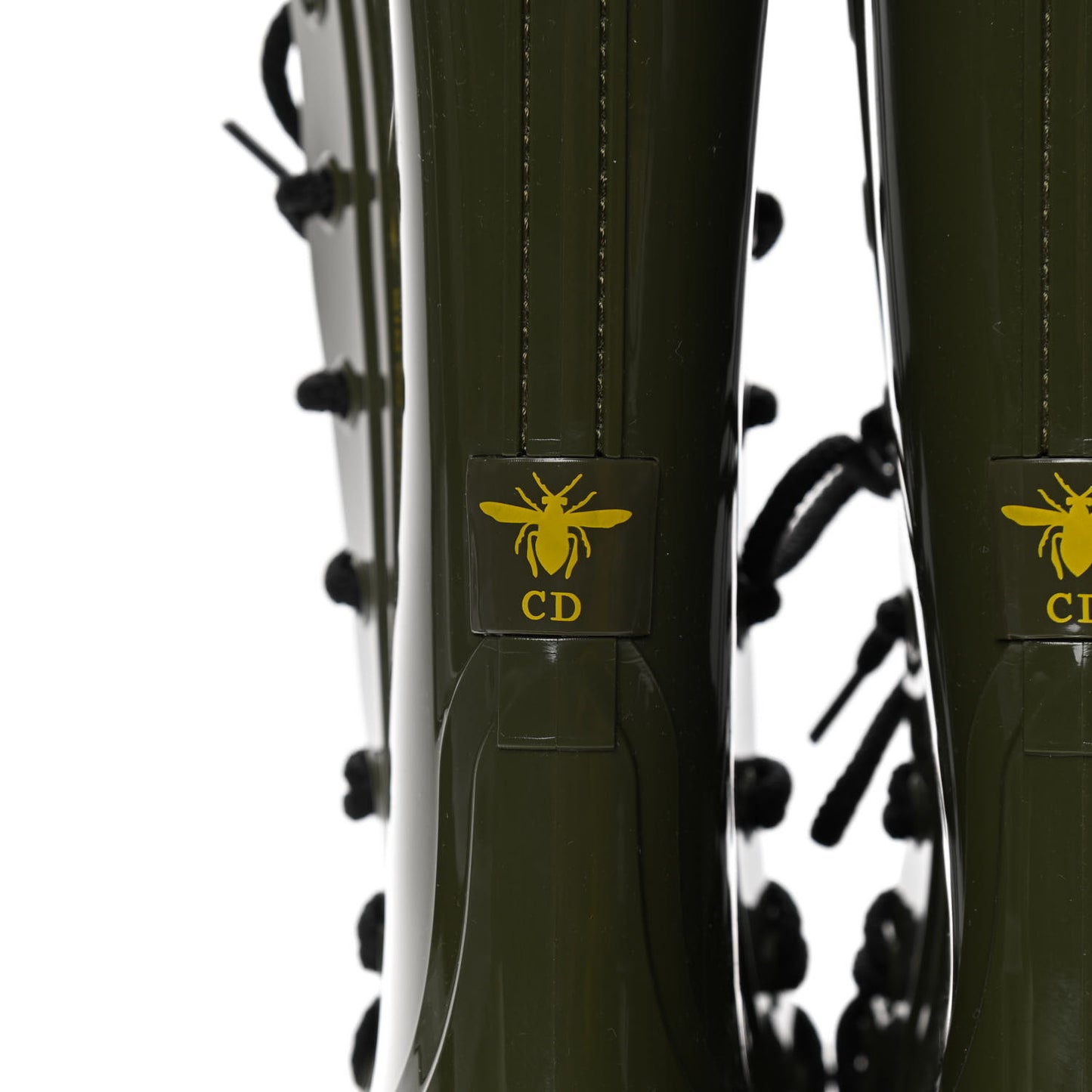 Shiny Rubber Diorcamp Low Boots 38 Military
