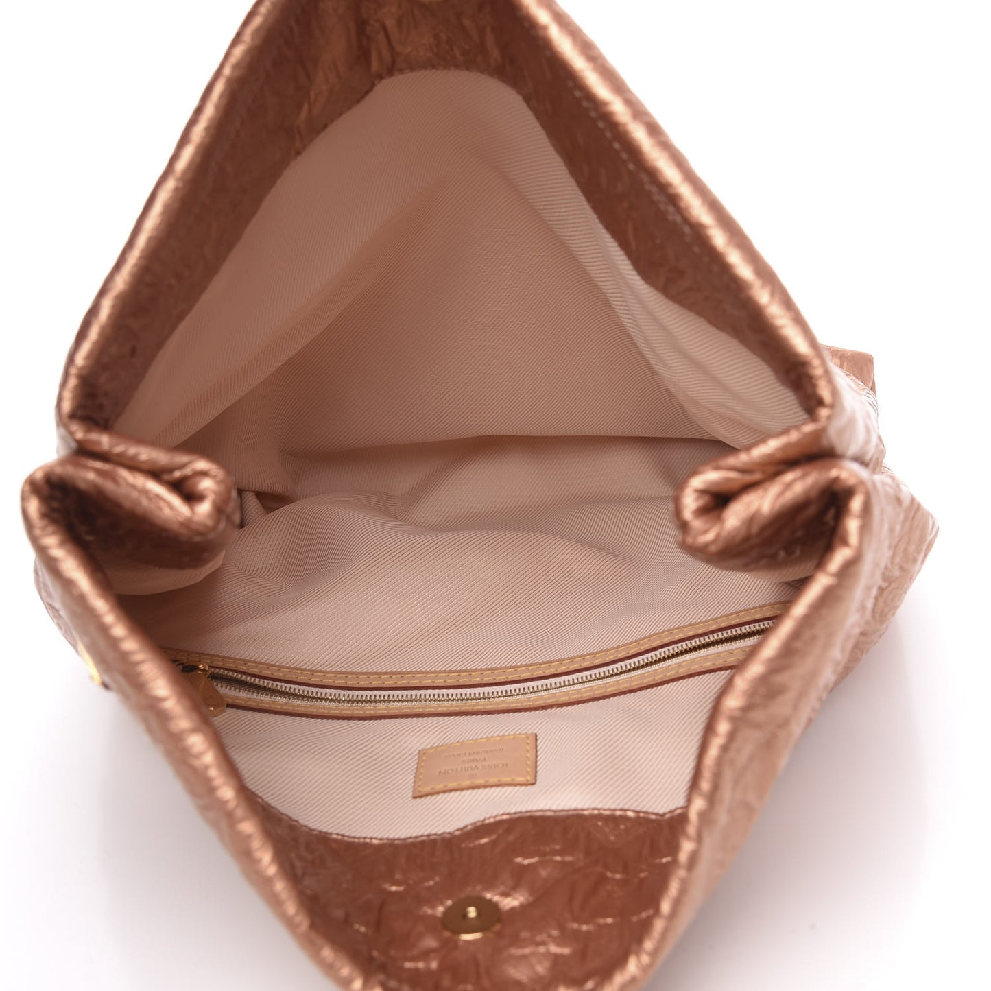 Jacquard Quilted Monogram Limelight Clutch GM Rose Gold