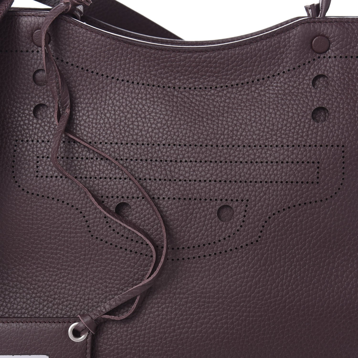 Balenciaga Veau Grana Perforated Blackout Hardware City Rouge Acajou 11 of 11