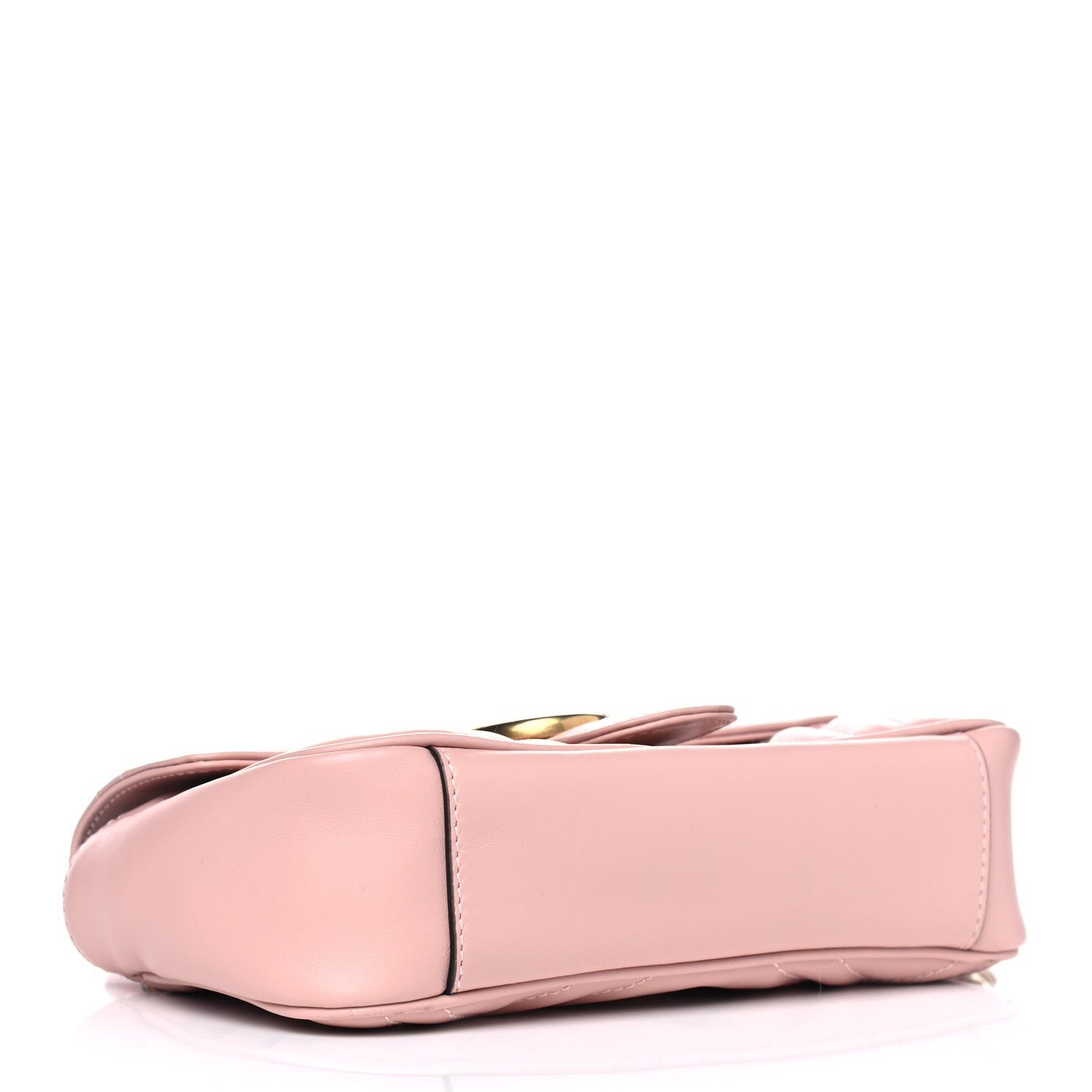Gucci Calfskin Matelasse Mini GG Marmont Shoulder Bag Perfect Pink 3 of 7