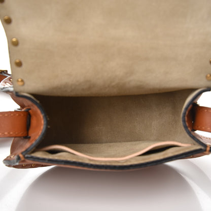 Chloe Calfskin Studded Mini Marcie Round Crossbody Bag Caramel 5 of 8