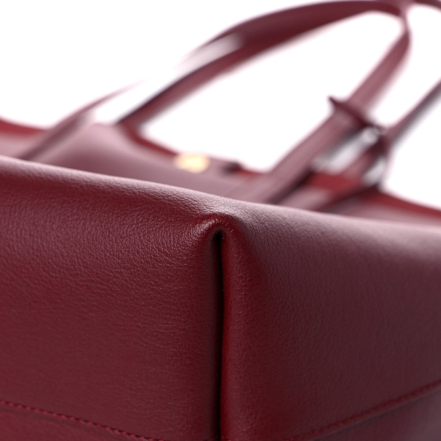 Saint Laurent Calfskin Large Shopping Tote Rouge Legion 7 of 10
