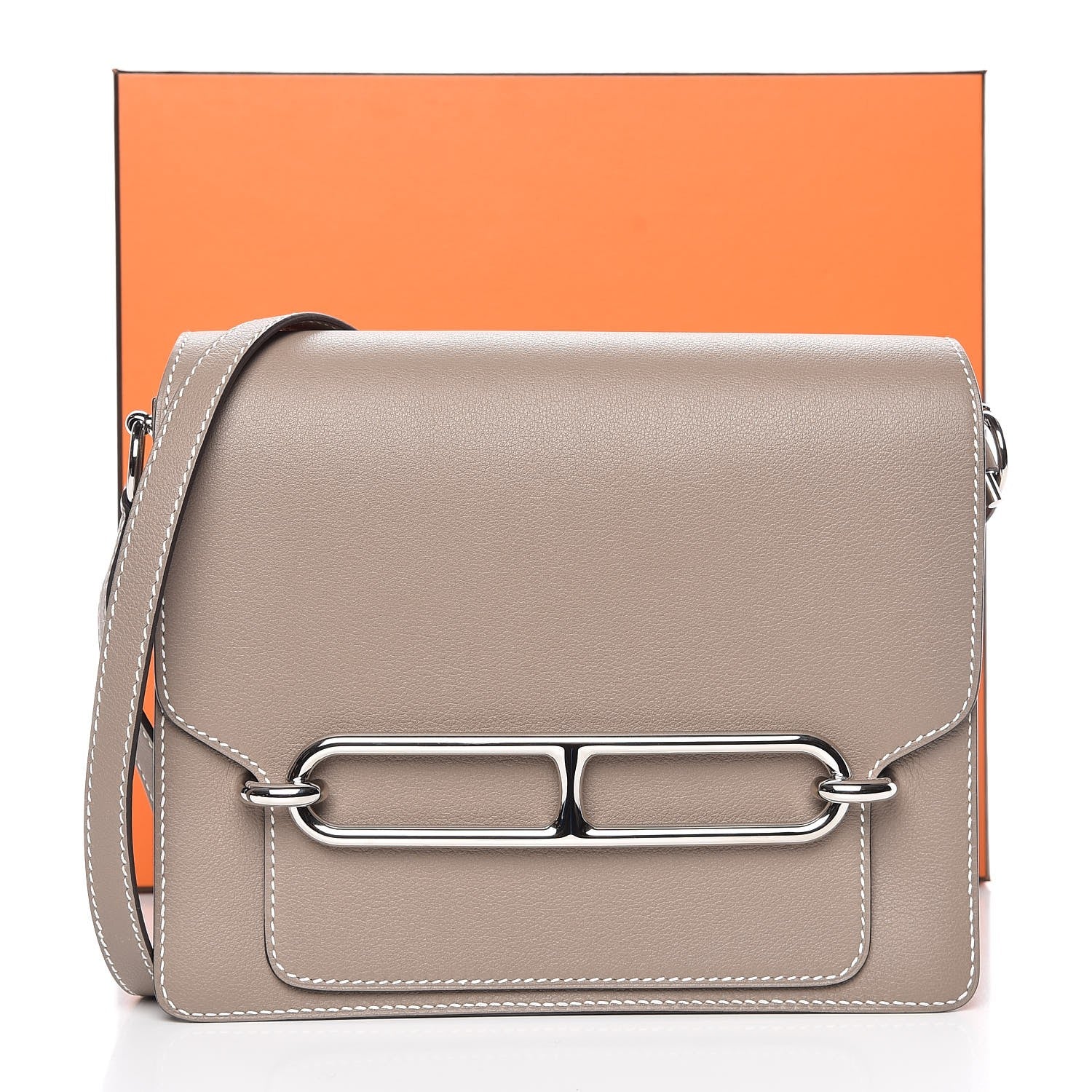 Hermes Evercolor Sac Roulis 23 Gris Asphalte 8 of 8