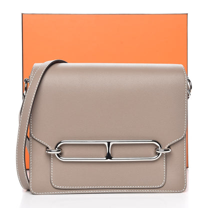Hermes Evercolor Sac Roulis 23 Gris Asphalte 8 of 8