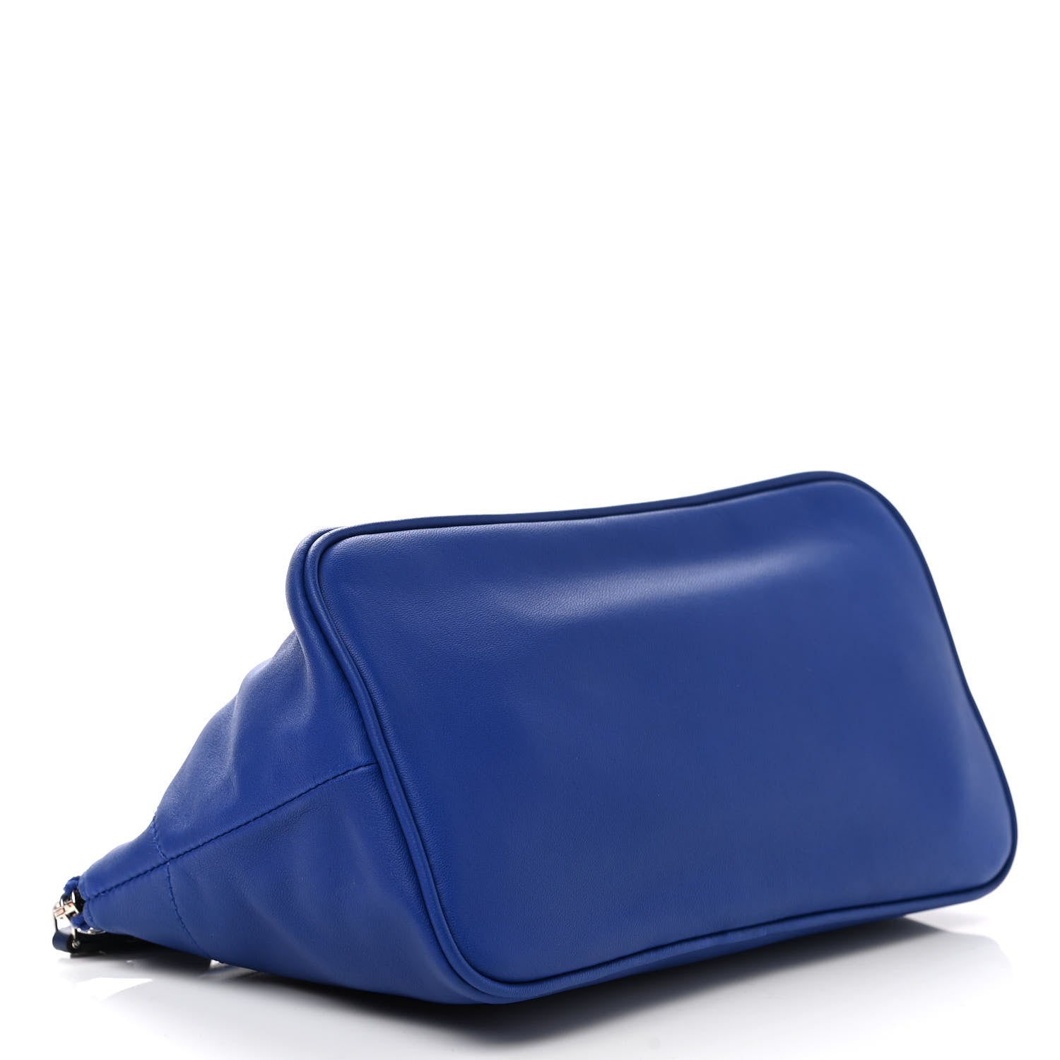 Hermes Lambskin Tohubohu Pouch PM Bleu Electrique Bleu Saphir 4 of 8
