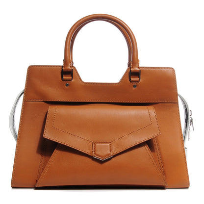 Proenza Schouler Smooth Calfskin PS13 Small Bi-Color Satchel Caramel White 1 of 13
