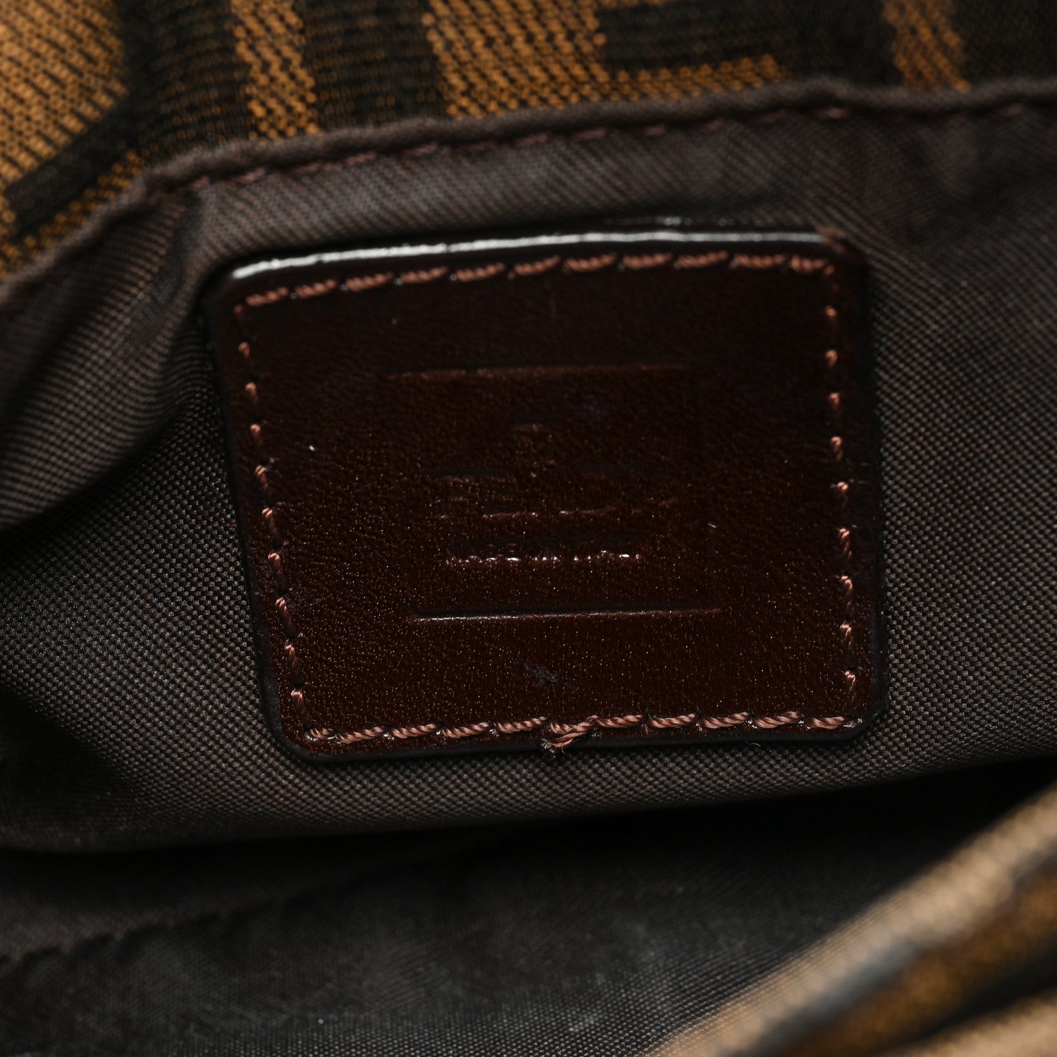 Fendi Zucca Shoulder Bag Tobacco 6 of 9