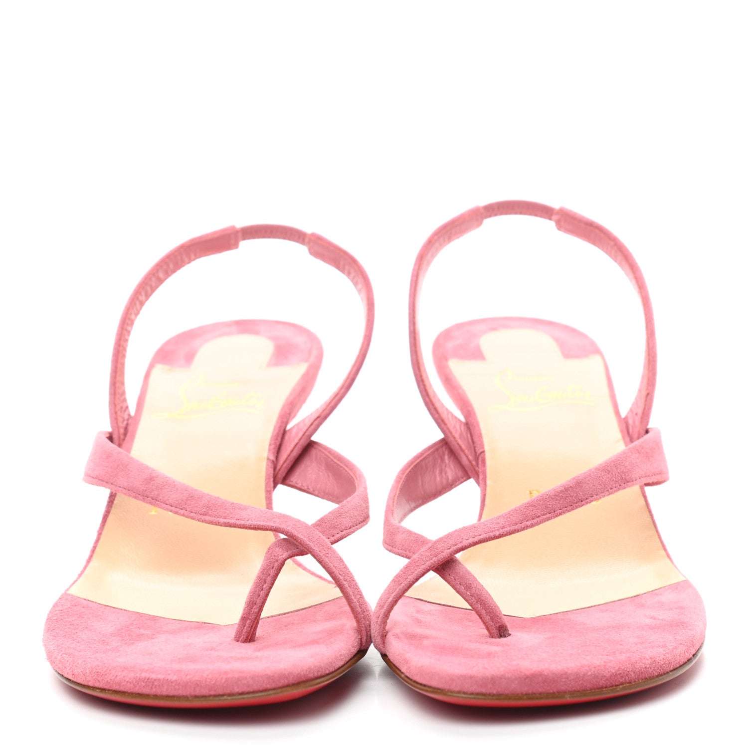 Christian Louboutin Veau Velours Taralita 55 Thong Sandals 36.5 Milady 2 of 7