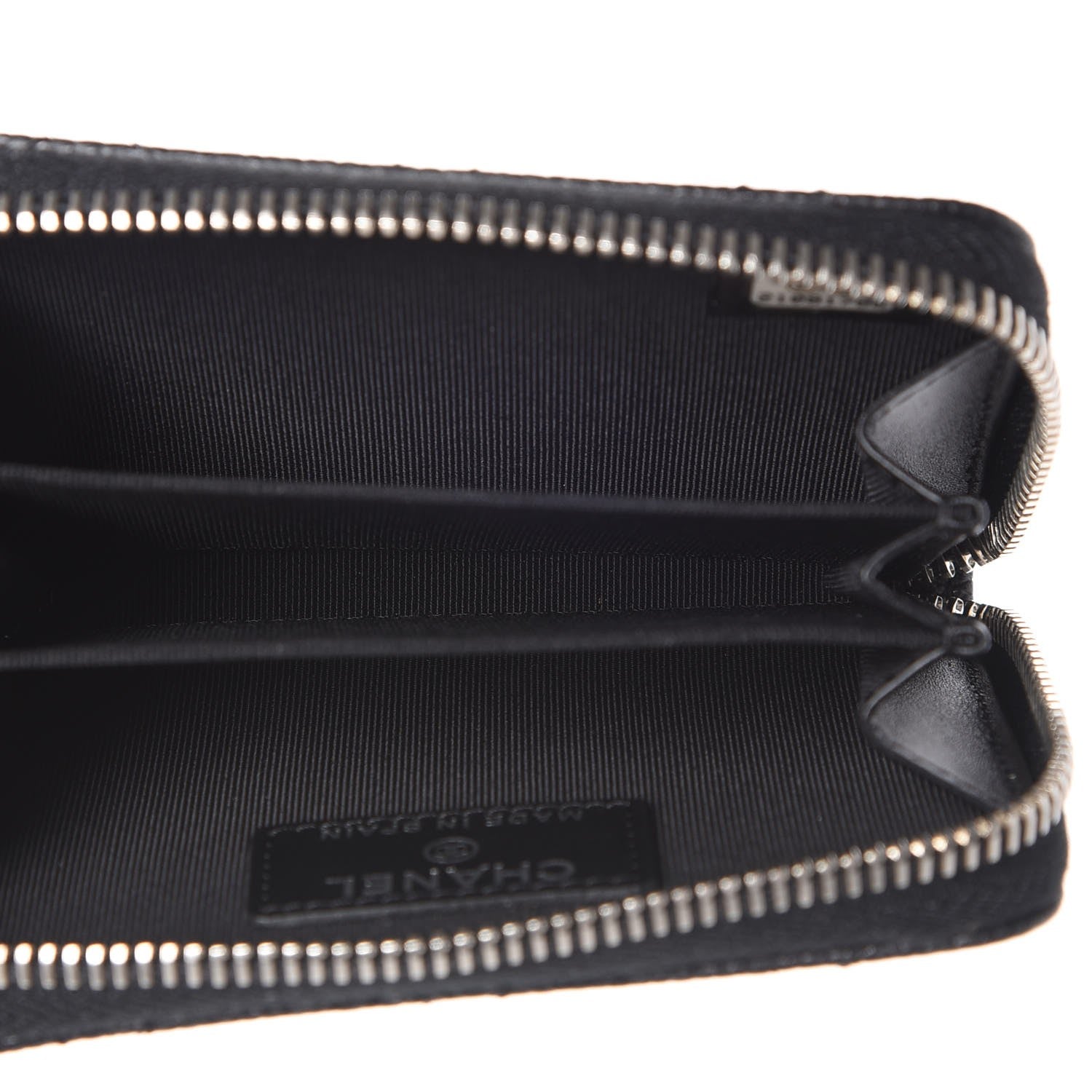 Chanel Caviar Quilted Zip Coin Purse Black 7 of 8
