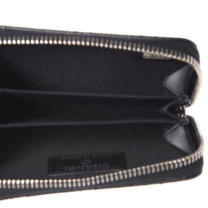 Chanel Caviar Quilted Zip Coin Purse Black 7 of 8