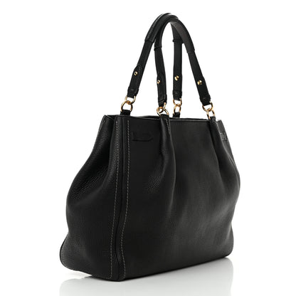 Salvatore Ferragamo Grained Calfskin Tote Black 3 of 18
