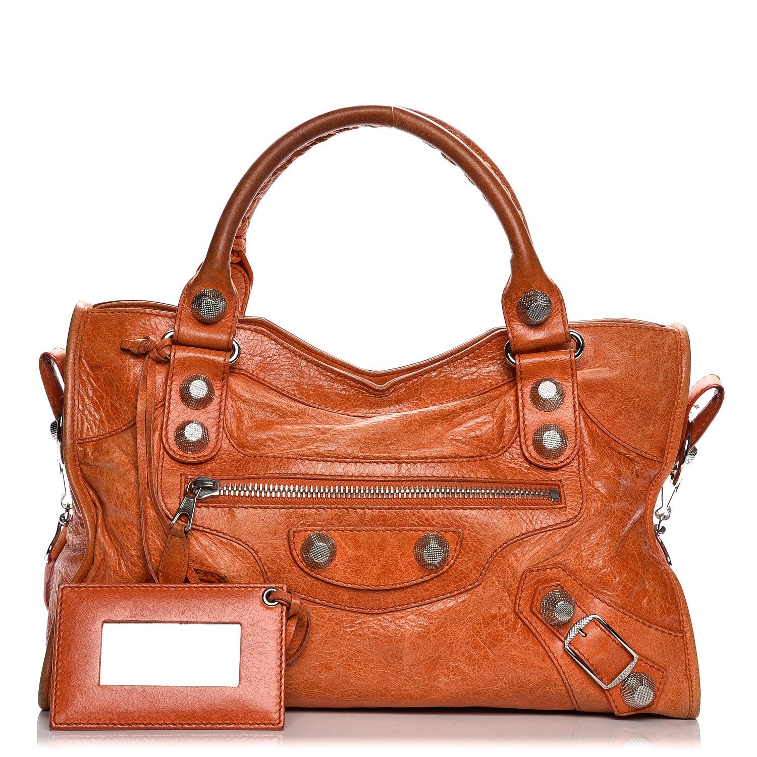 Balenciaga Agneau Giant 21 Silver Hardware City Tomate 1 of 15