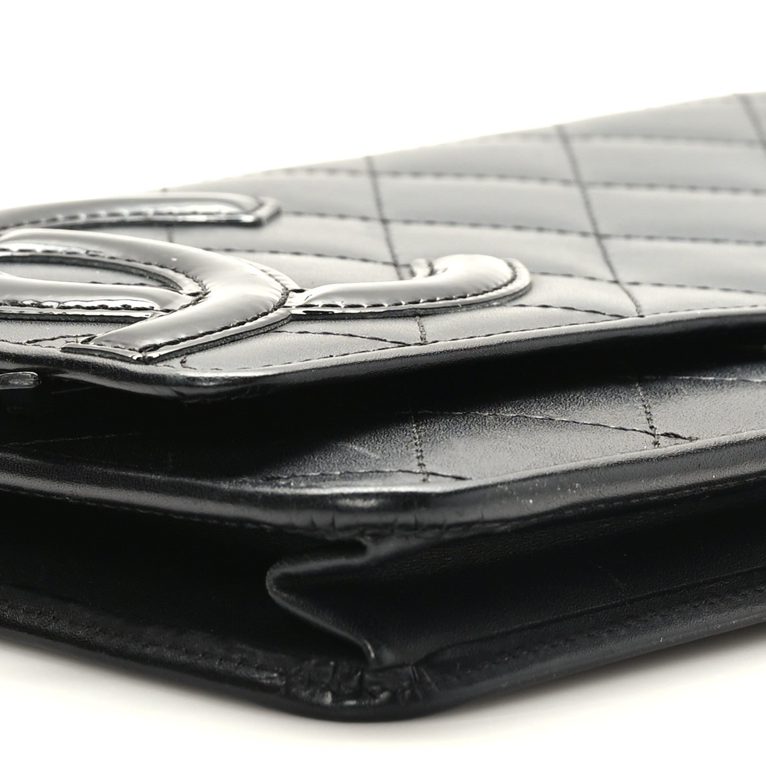 Chanel Calfskin Quilted Cambon Wallet on Chain WOC Black 8 of 10