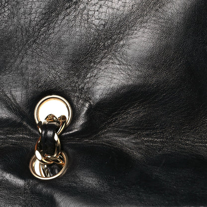 Chanel Washed Lambskin Quilted Maxi Single Flap Black 13 of 15