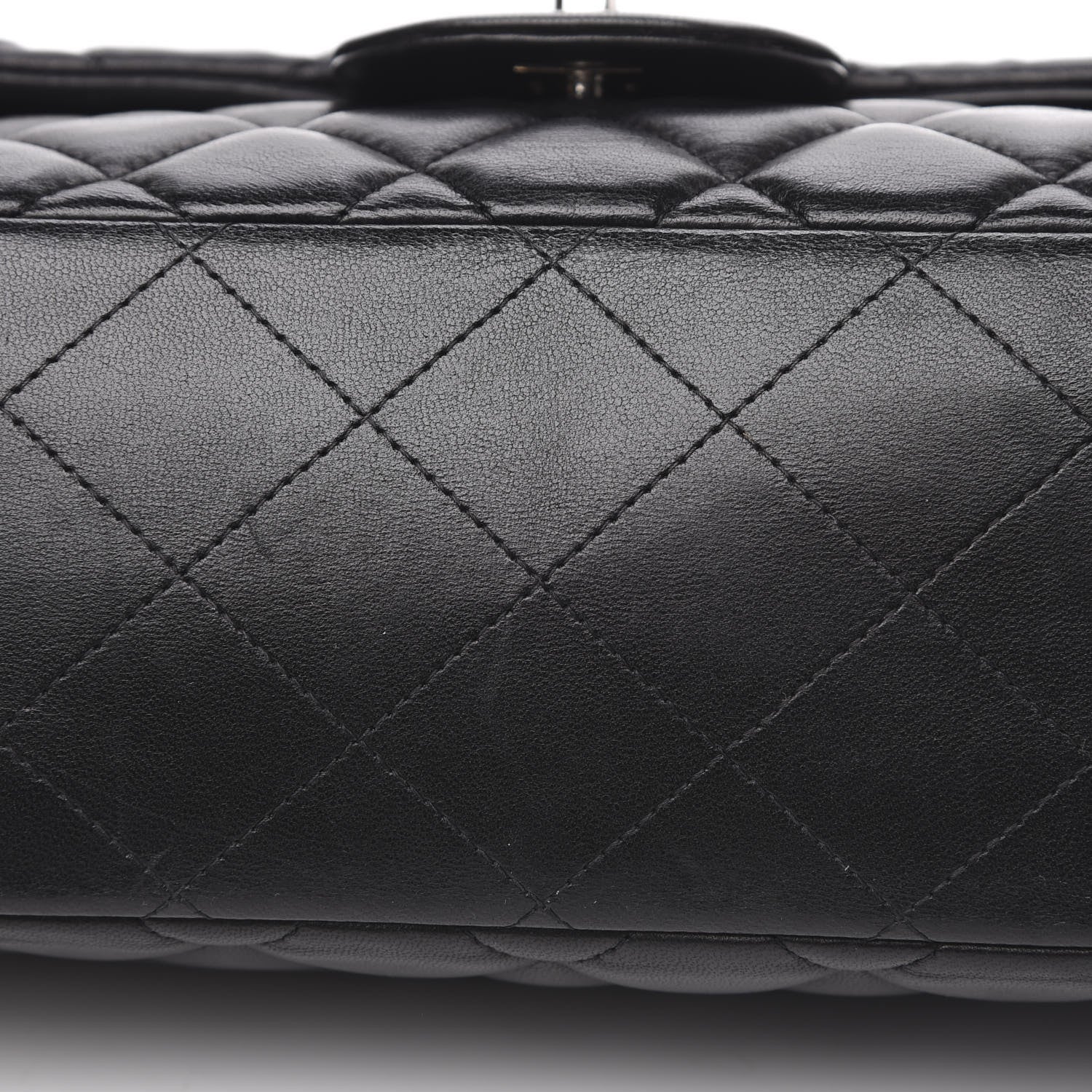 Chanel Lambskin Quilted Maxi Single Flap Black 10 of 16