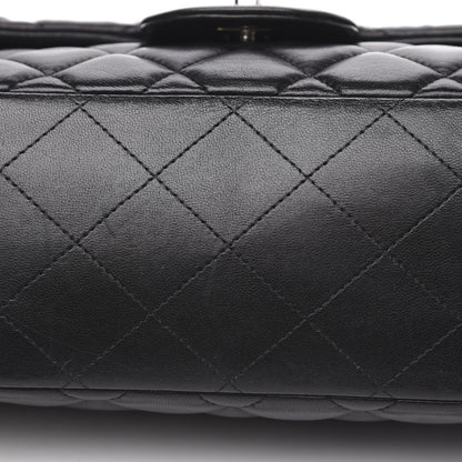 Chanel Lambskin Quilted Maxi Single Flap Black 10 of 16